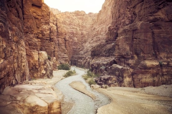 canyoning in wadi mujib
