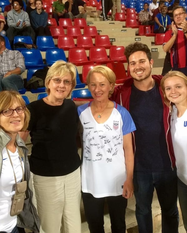 Tori and Family at the World Cup