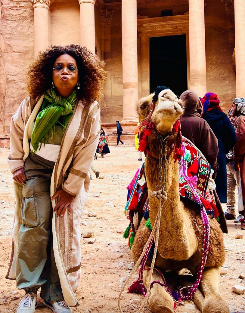 Oprah Winfrey Visits Jordan and Calls Petra a Must-See Destination